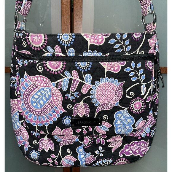 Vera Bradley Handbags - Vera Bradley Retired Winter 2015 Alpine Floral Double Zip Crossbody Flap Mailbag